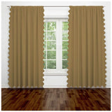 Scallop Luxurious Polyester Curtain (Set of 2)