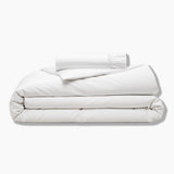Organic Cotton White Duvet Cover & Fitted Sheet Set