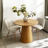 Dwen & Edwin 35" Modern Round Dining Table Set for 2 (3-Piece)
