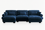 CLOUDIES 134" 3 Seater Sofa with 2 Ottomans
