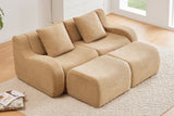 ROMA 82.7" Loveseat with 2 Ottomans