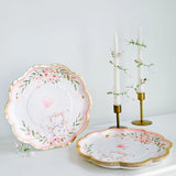 Elephant Baby Shower 9 in. Premium Paper Plates - Pink (Set