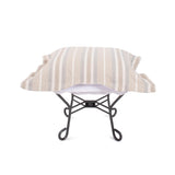 Indoor/Outdoor Puff Scroll Ottoman Dune Sand