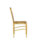Honeycomb Gold Side Chair