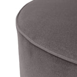 Universal 36" Round Ottoman Cover Qivuit Gray
