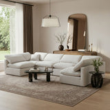 Indulge - Velvet 6 Piece Modular U-Shaped Sectional