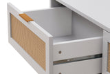 NESTO 43" Modern Rattan Drawer Cabinet