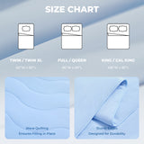 Modern Wave Quilting Reversible All Season Comforter, Blue