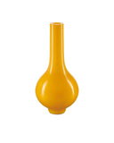 Yellow Peking Long Neck Vase