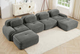 MIA 152'' 4-Seater Sofa with 2 Ottomans