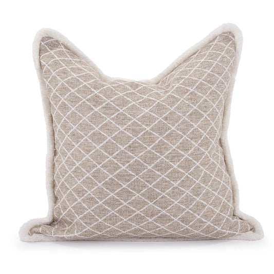 24 x 24 Pillow Grille Natural - Down Insert