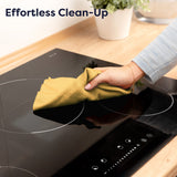 CIARRA Powerful Set: 30 Inch Wall Mount Range Hood + 30 Inch Built-In Induction Cooktop(CAS75206P+CABIH304B)
