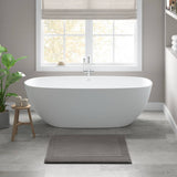 100% Cotton Tufted 3000 Gsm Reversible Bath Rug, Charcoal