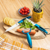 5-Piece Ceramic Knife Set with Fruit Peeler