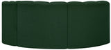 Arc - Boucle Fabric 3 Piece Modular L-Shaped Sofa