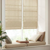 Wholesale Faux Silk Cordless Roman Shade, Taupe