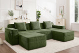 MARTHA 117" 3-Seater Sofa with 2 Ottomans