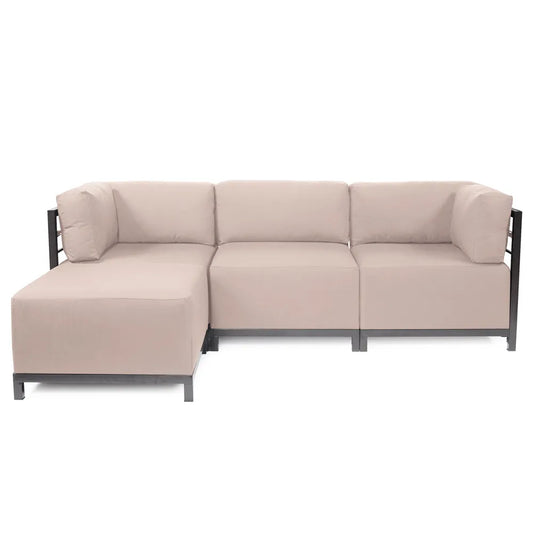 Axis 4pc Sectional Seascape Sand Titanium Frame