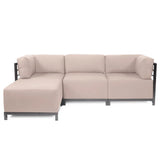 Axis 4pc Sectional Seascape Sand Titanium Frame