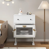 Modern Nightstand with Led Light Strips