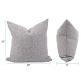 20 x 20 Pillow Panama Stone - Down Insert
