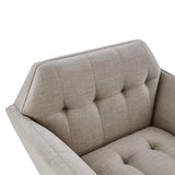 Wholesale Modern Mid-Century Accent Arm Chair, Light Taupe