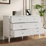 Wholesale 47" 6-Drawer Fluted Dresser, Eco-Friendly & Water-Resistant