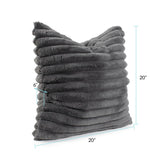 Pillow 20 x 20 Shar Pei Charcoal - Down Alternative Insert
