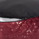 Round Foot Pouf Pisani Ruby