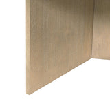 Round Starburst Reclaimed Greige Modern Coffee Table