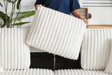 ZYLO 84" Loveseat with 2 Ottomans