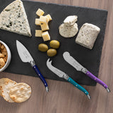 French Home 3 Piece Laguiole Cheese Knives - Plum Rose