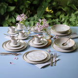 Latte Espresso Cup & Saucer Ceramic Set, 4.1oz