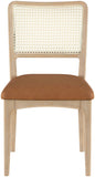 Atrium - Upholstered Seat Dining Chair With Brushed Natural Base (Set of 2)