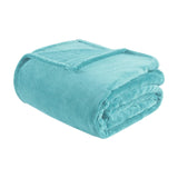 All-Season Oversized Microlight Plush Bedding Blanket, Aqua