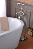 Suni 3-Handle Claw Foot Tub Faucet with Hand Shower