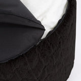 Tall Pouf Angora Ebony