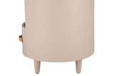 GALEN Modern Round Nightstand with Storage Drawer
