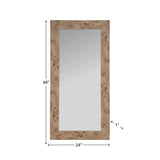Burled Wall Mirror
