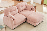 NUVIA 74" Loveseat with 1 Ottoman