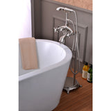 Suni 3-Handle Claw Foot Tub Faucet with Hand Shower