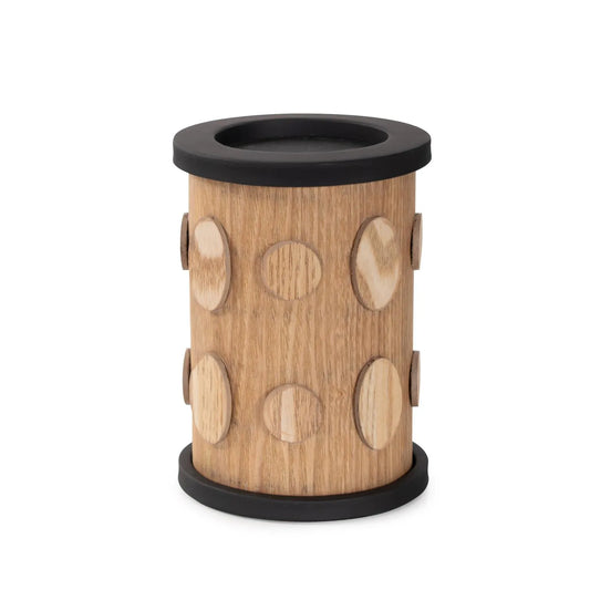 Robin Baron Winfield Wooden Candle Holder- Medium