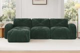 MYLO 110" 3-Seater Sofa with 1 Ottoman