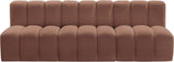 Arc - Faux Leather 3 Seats Modular Sofa