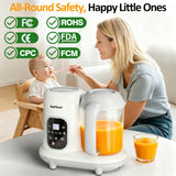 Baby Food Maker, All-in-One Baby Food Processor, White
