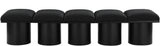 Pavilion - 5 Piece Modular Bench With Black Base