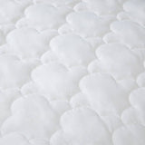 Silky-Soft Wool-Filled Quilted Bedding Blanket, White
