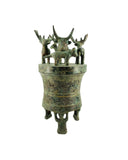 Crown of Prosperity Bronze Wine Jar