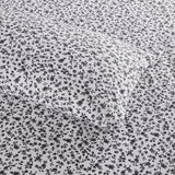 Wrinkle Free Microfiber Sheet Set, Black & White Floral