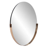 Dante Stainless Steel Round Rose Gold Mirror